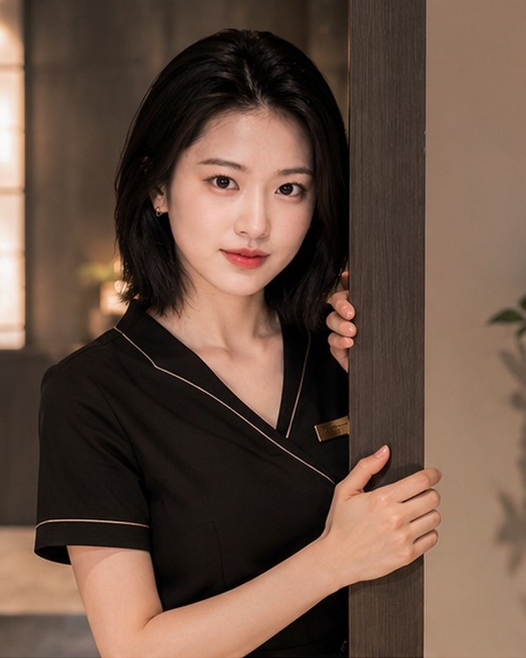 조명을 낮춘 방에서 진행하는 서울 출장마사지